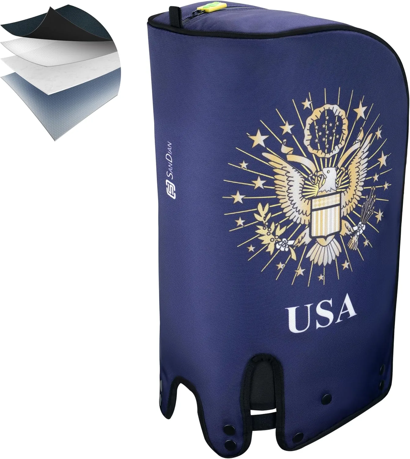 Sandian, Golf Bag Rain Hood Cover Cape, Color Hood2, Padded Club Protection, Heavy Duty All Weather Resistant, One Size Fit Most Stand Carry Cart Tour Bags with Snap Buttons