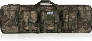 Savior Equipment American Classic Tactical Double Long Gun Bag Pistol Transportation Case w/Backpack Strap, Lockable Compartment, Available Length in 36" 42" 46" 51" 55"