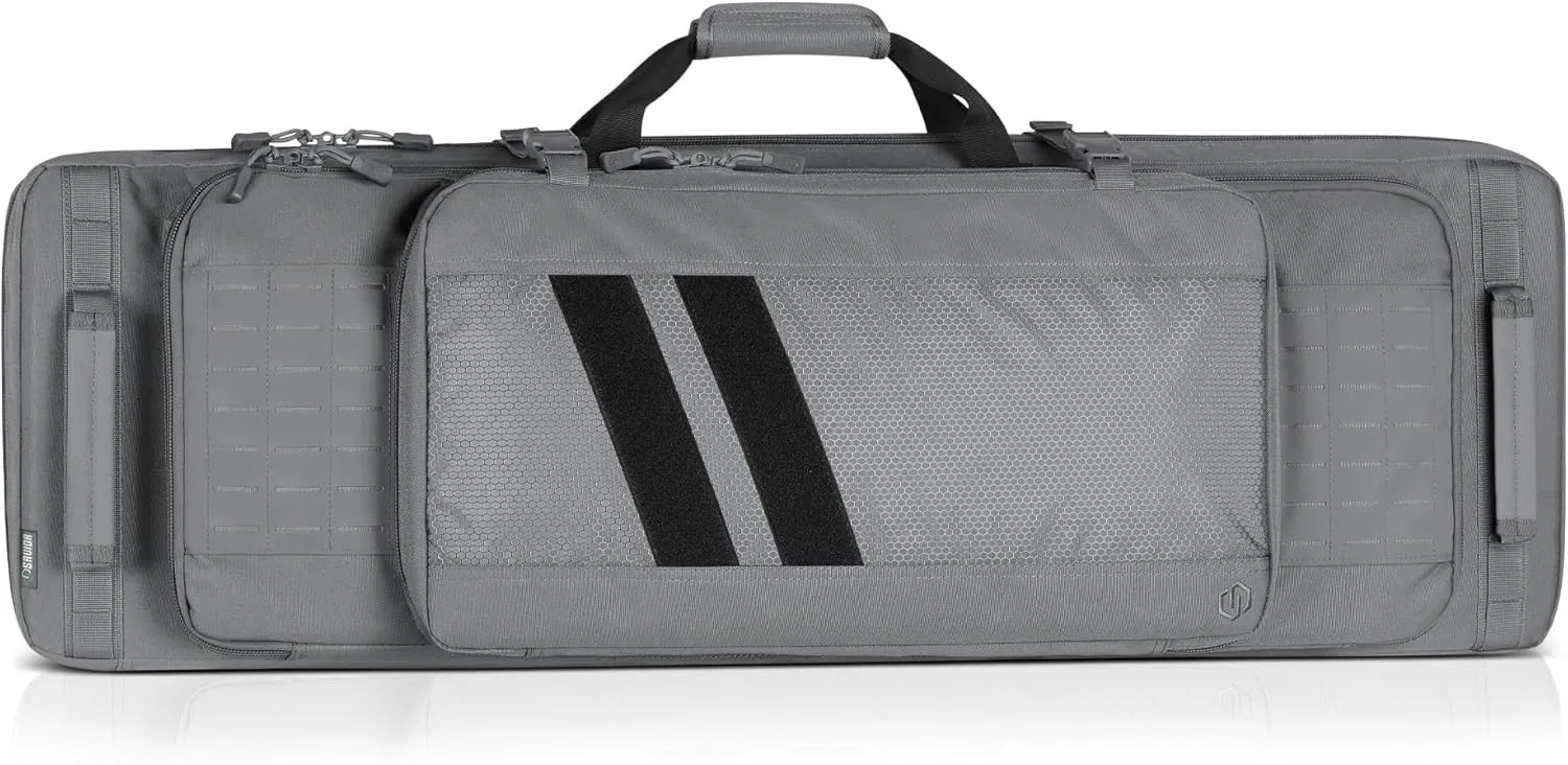 Savior Equipment Specialist Series Tactical Double Long Gun Bag Case Backpack 4 Pistol Handgun Storage, Lockable Zippers, Padded Drag Handles, w/Adjustable Shoulder Strap