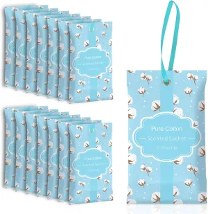 SCENTORINI Cotton Scented Sachets for Home, 14 Pack Bags Home Fragrance Sachet
