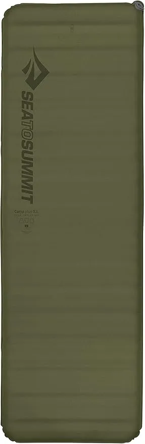Sea to Summit Camp Plus Self-Inflating Foam Sleeping Mat for Camping, Rectangular - Large (79 x 25 x 3 inches)