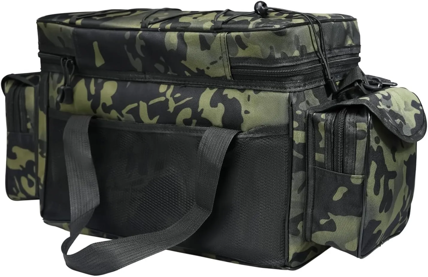 Seaknight Carp Fishing Bag SK003 Single Shoulder Sea Fishing Tackle Bags Holdall Camouflage Outdoor Carryall Bag Hiking Travel Pack 50CM*28CM*27CM