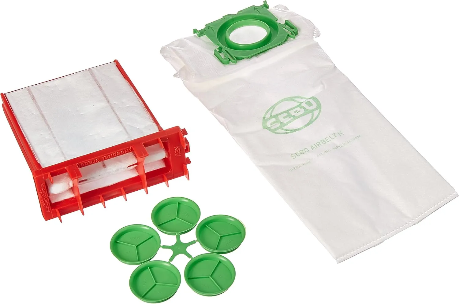 SEBO 6695AM Service Box for K Series Vacuum with 8 Filter Bags, Exhaust Filter and Pre-Motor Microfilter