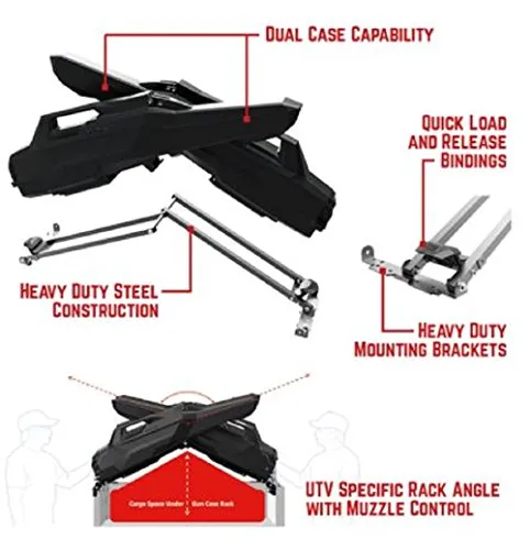 Seizmik 07103 Armory X Rack for Gun Case Rack for Kubota RTV