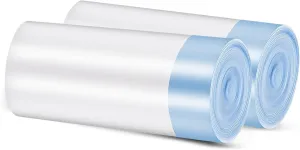 Self Cleaning Cat Litter Box Liners - 2 Rolls (50 Count), Waste Bags Automatic Cat Litter Box