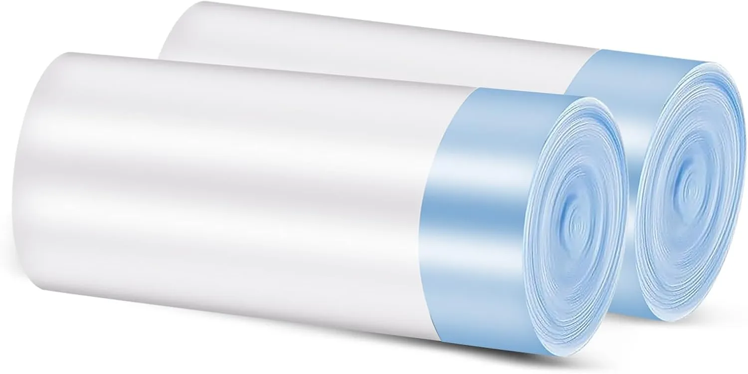 Self Cleaning Cat Litter Box Liners - 2 Rolls (50 Count), Waste Bags Automatic Cat Litter Box