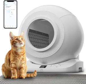 Self Cleaning Litter Box | 65L XL Capacity with APP Control & Odor-Free System | Built-in 13L Waste Bin | 120°Safety Auto-Stop | Durable for Multi-Cat Homes | Automatic Litter Robot Includes Mat   Bag