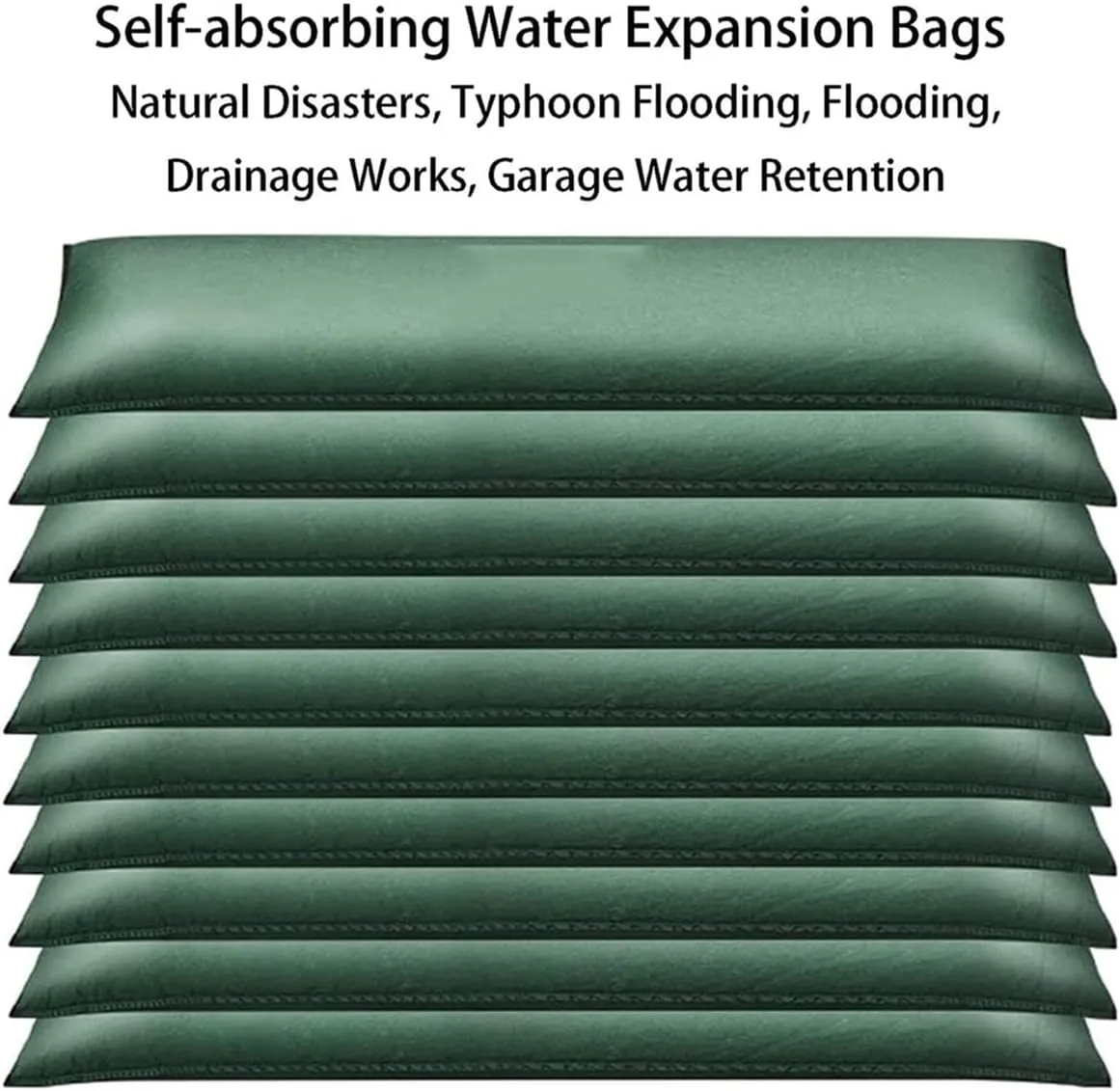 Self Inflatable Barrier Flood Reusable Sandless Sand Bags Flood Barrier Bag Self Absorbent Garage Water Barrier Bags for Flood Control