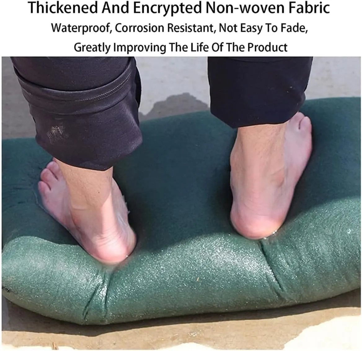Self Inflatable Barrier Flood Reusable Sandless Sand Bags Flood Barrier Bag Self Absorbent Garage Water Barrier Bags for Flood Control