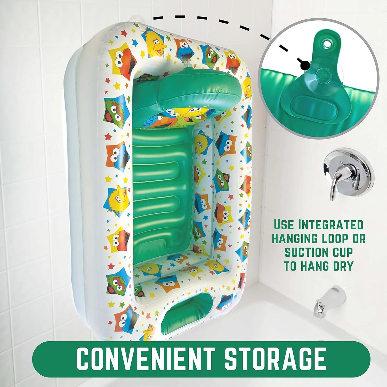 Sesame Street Sesame Squad Inflatable Tub - Baby Bathtub