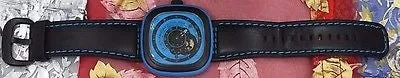 SEVENFRIDAY NEW Industrial Essence Blue Steel PVD Box/Papers/Warranty #P1-04