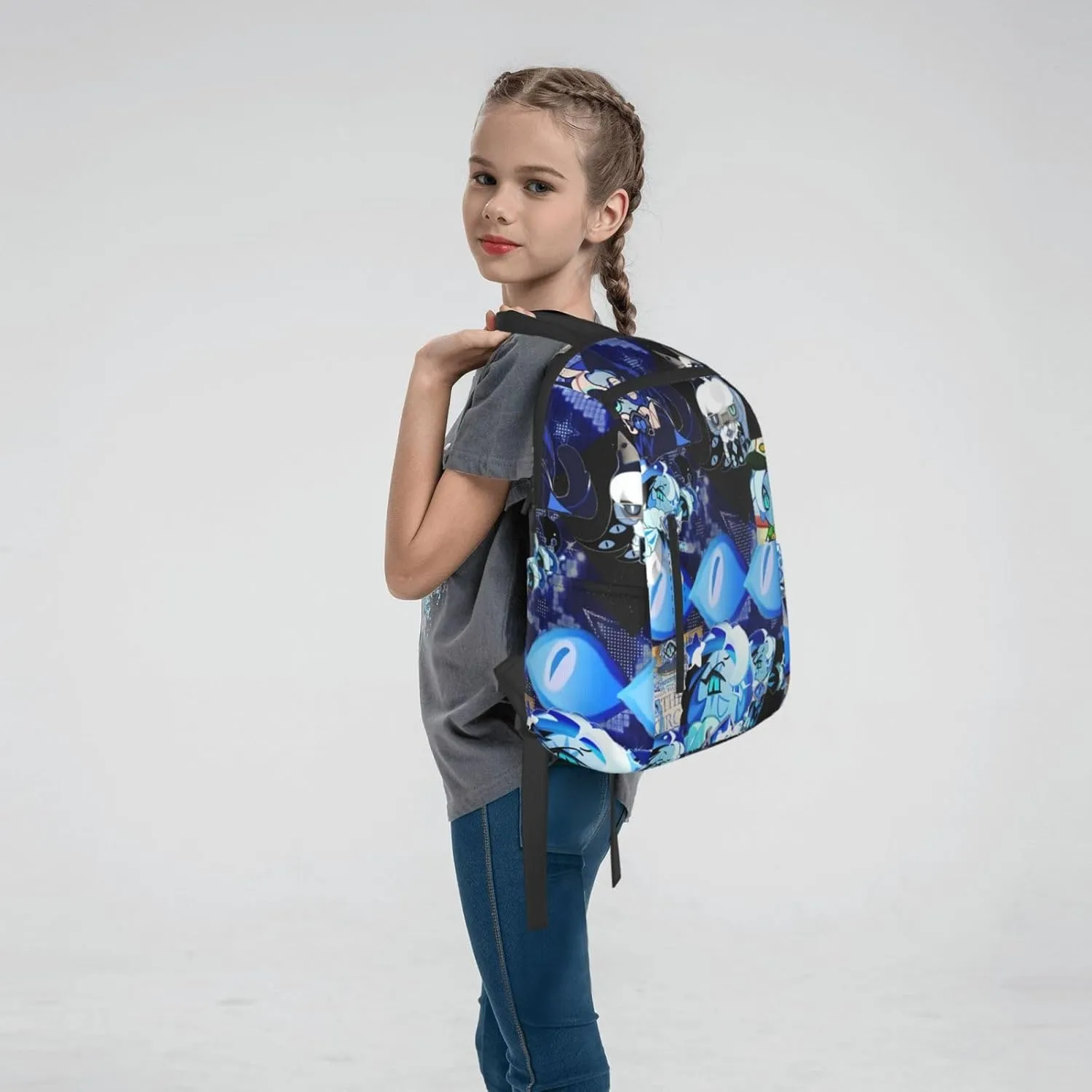 Shadow Milk Cookie Fashionable Casual Backpacks, Travel Bags For Boys And Girls(17ï¼‰