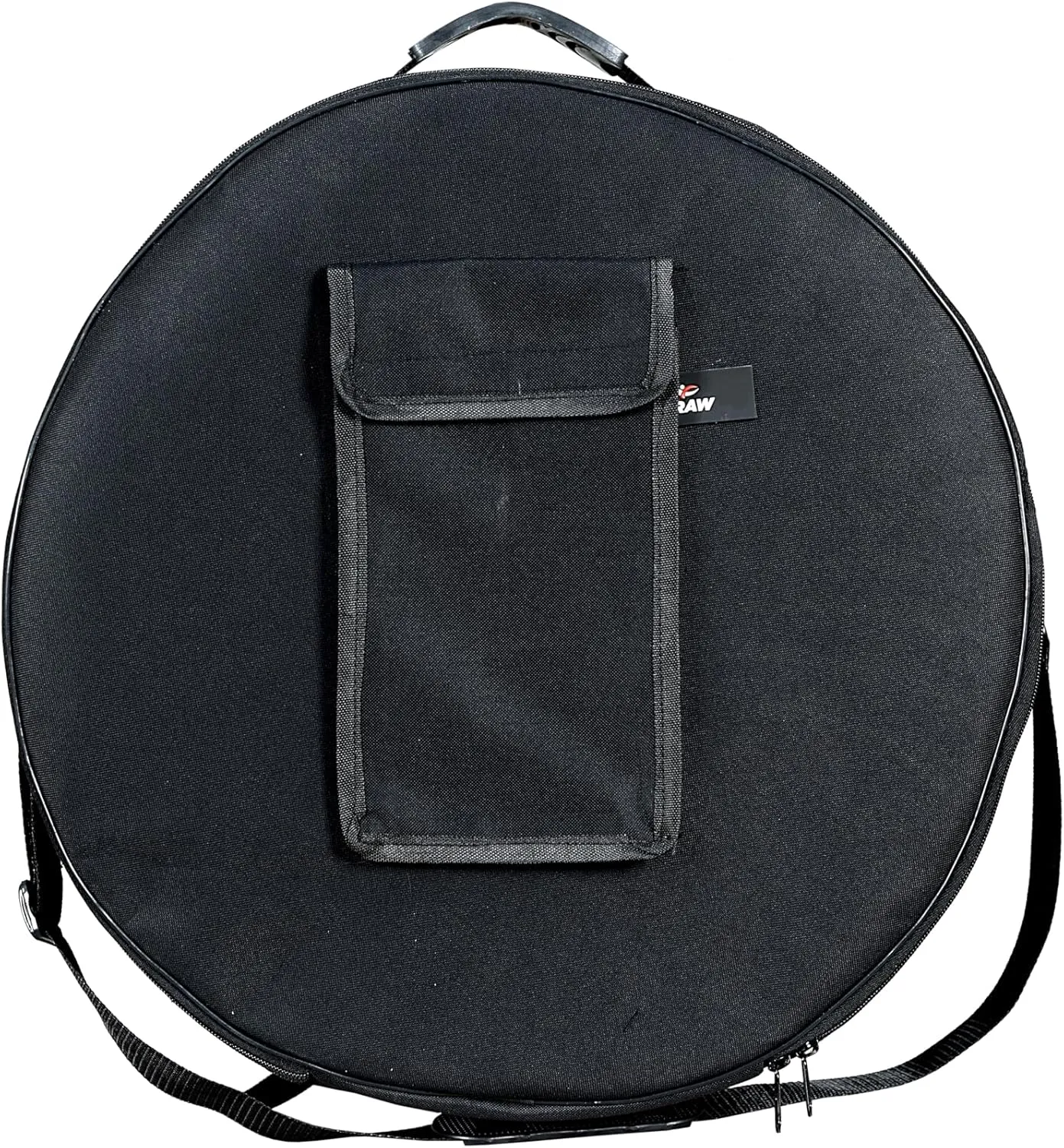 Shamanic Drum Bag, Bodhran Drum Bag, Handmade Frame Drum Bag, Hand Drum Protection, Waterproof Drum Cases (Black, 18 Inches X 6 Inches)