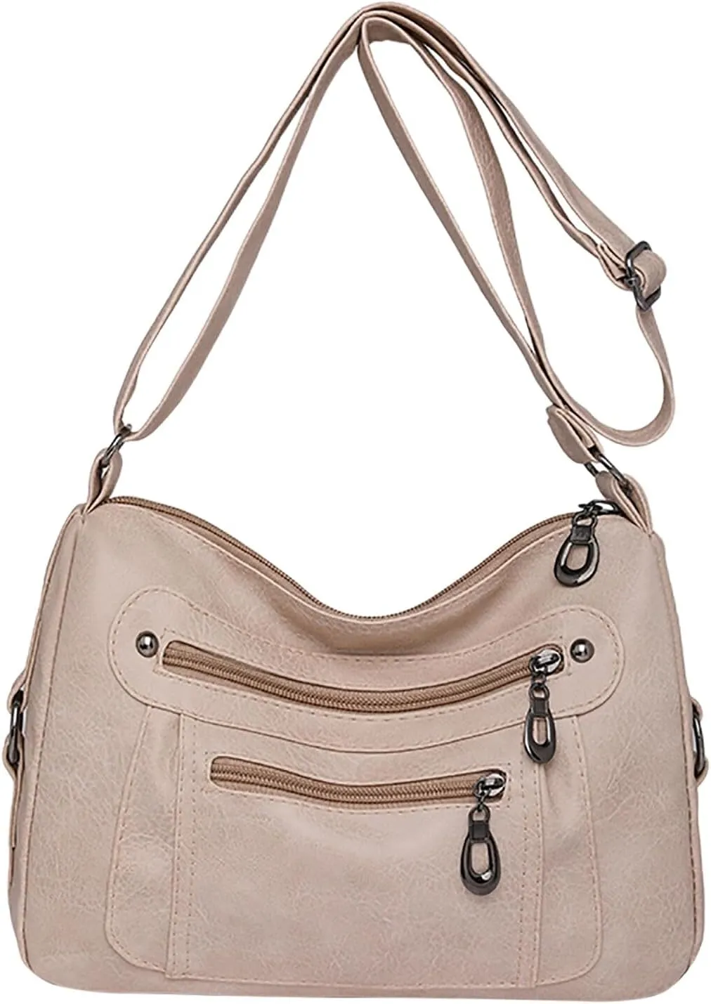 Shoulder Purses Soft Leather Stylish Solid Crossbody Bag Trend Versatile Pocket Shoulder Bag