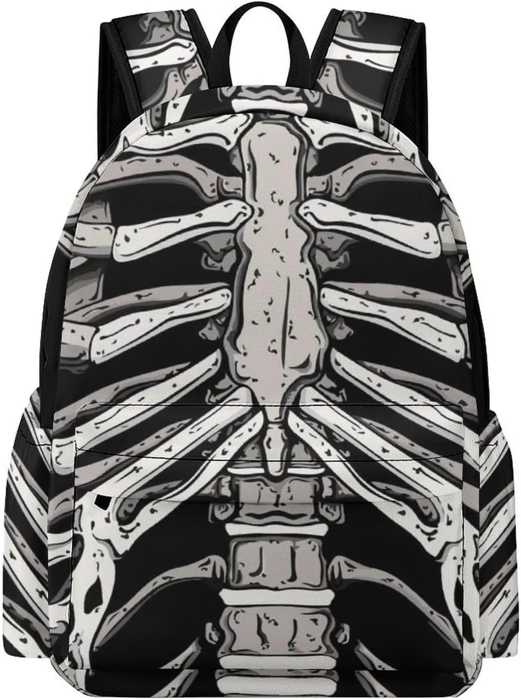 Skeleton Ribcage Bone Fashion Laptop Backpack Purse Travel Backpack Casual Shoulder Bag for Work Shopping Camping
