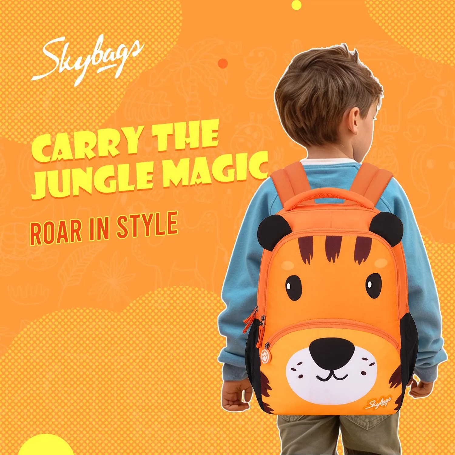 Skybags BUDDY PLUS 01 SCBP TIGER BRIGHT ORANGE