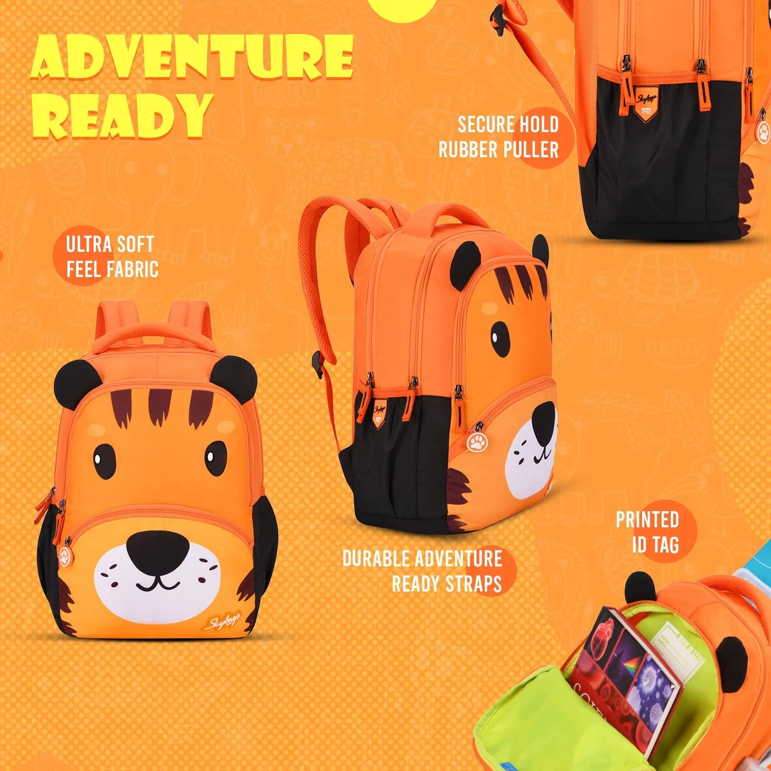 Skybags BUDDY PLUS 01 SCBP TIGER BRIGHT ORANGE