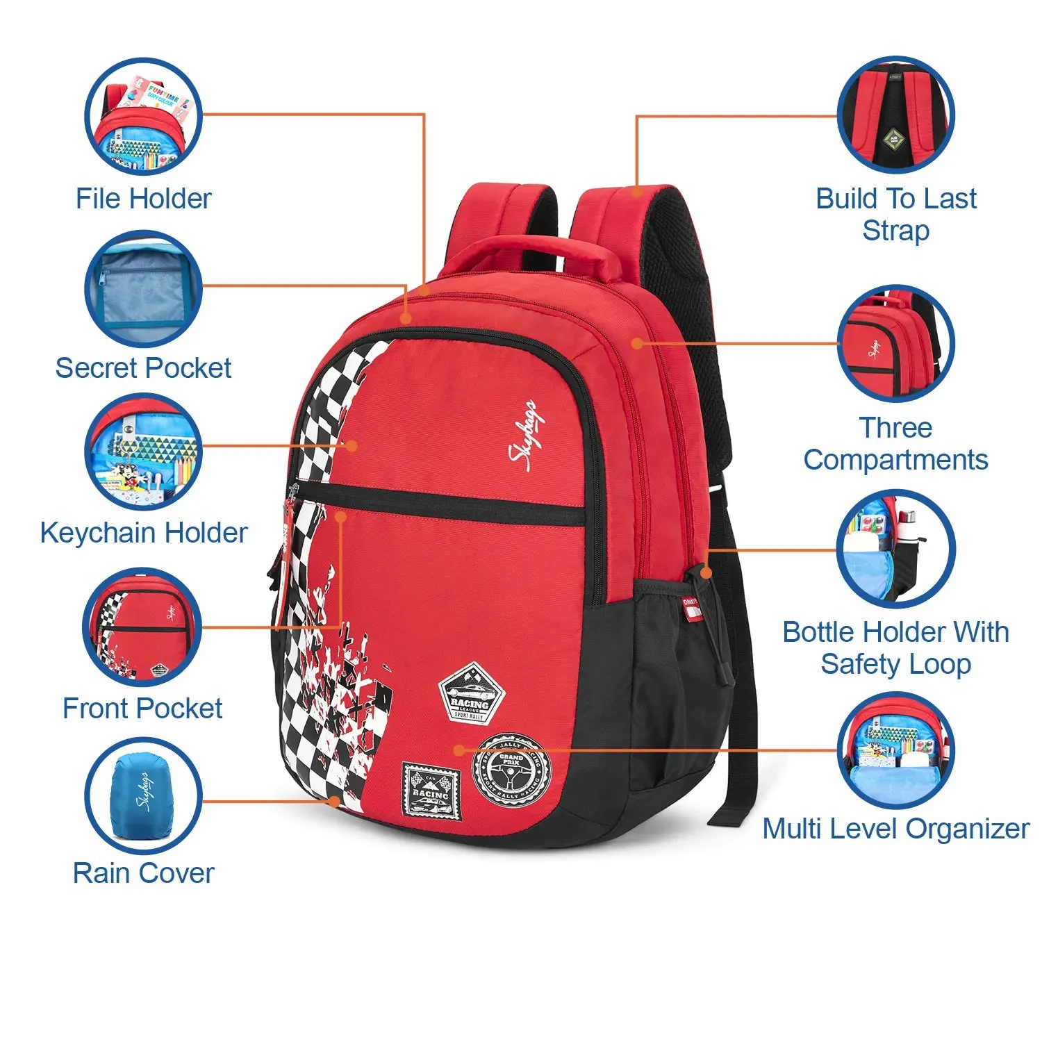 Skybags Drip Plus  01 Backpack Brown