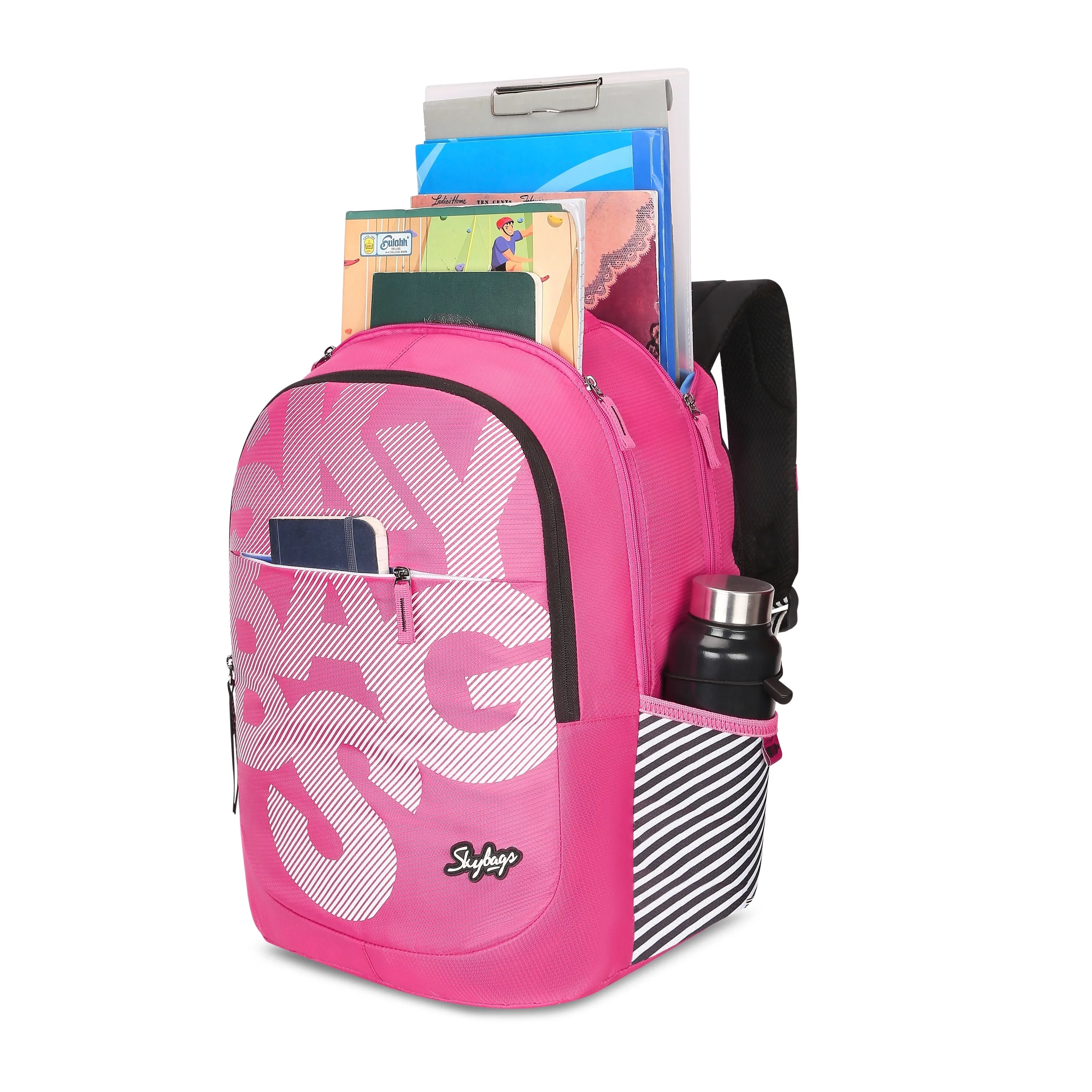Skybags KLAN PLUS 02 SCHOOL BACKPACK PINK