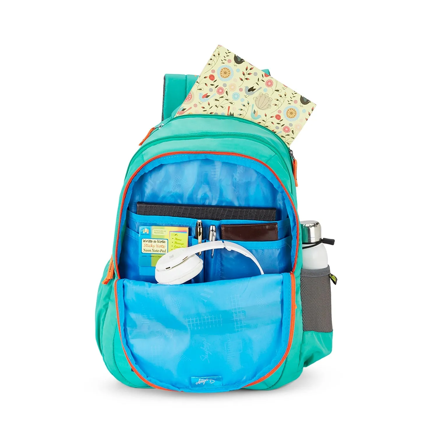 Skybags New Neon 22  02 School Backpack Teal