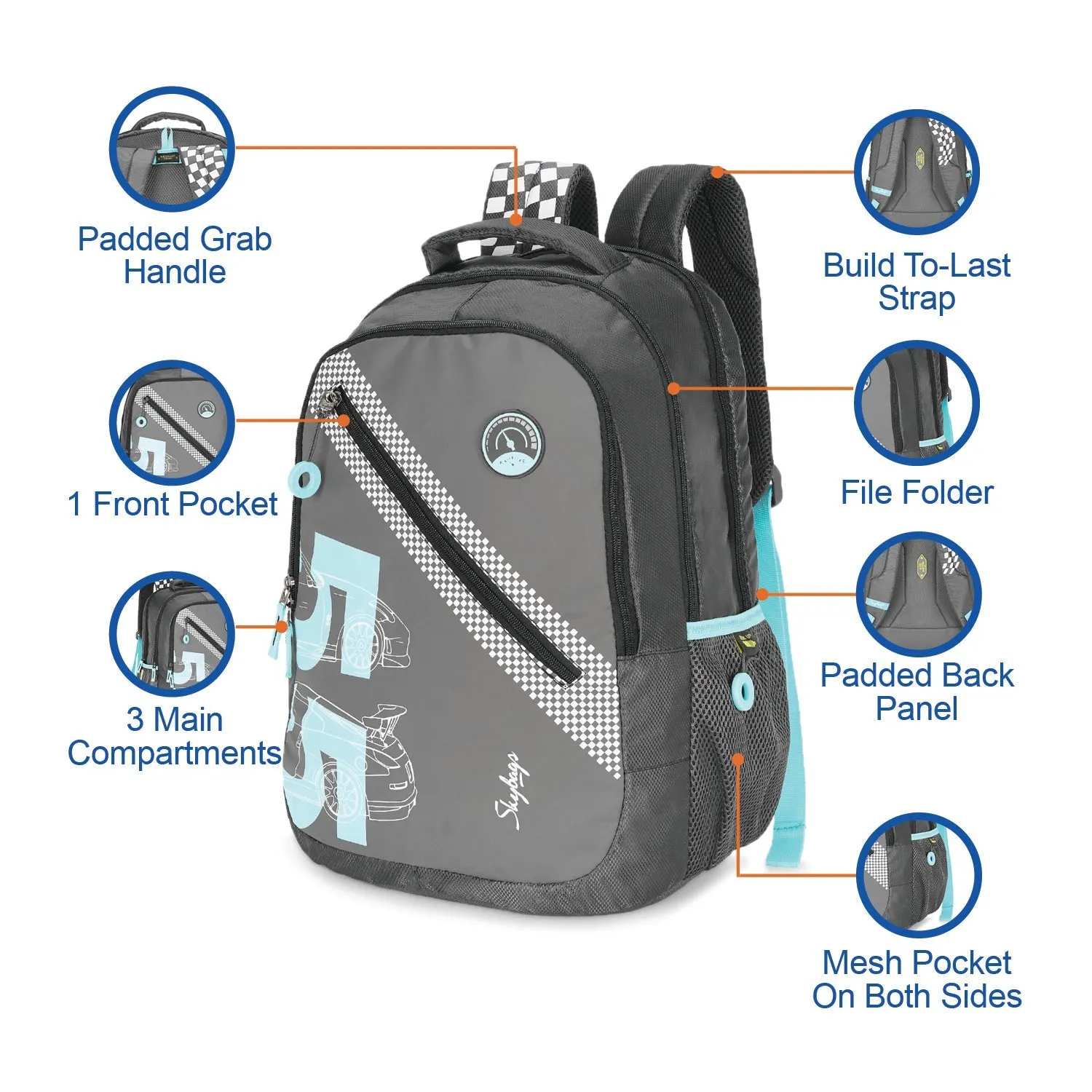 Skybags Riddle 3  School Bp
