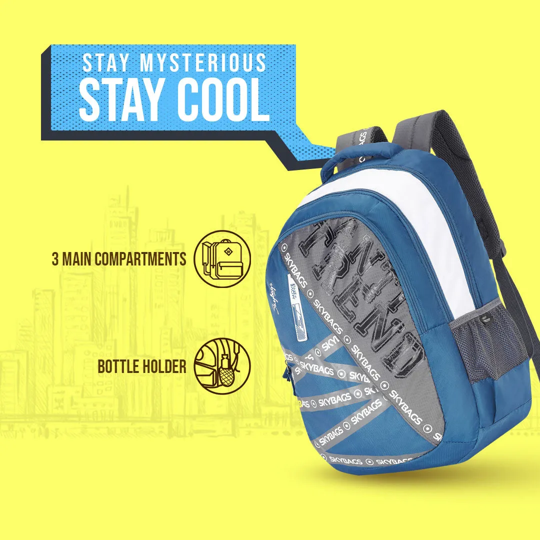 Skybags Skybags Riddle  School Bp-Rc Blue Grey