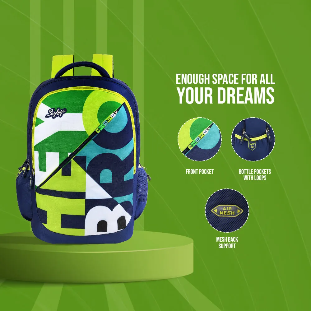 Skybags Squad 02  School Backpack Navy