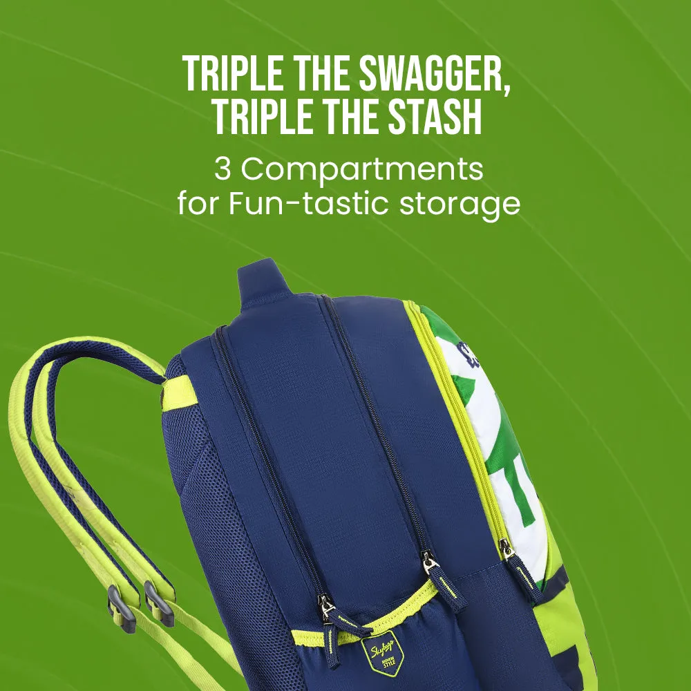 Skybags Squad 02  School Backpack Navy
