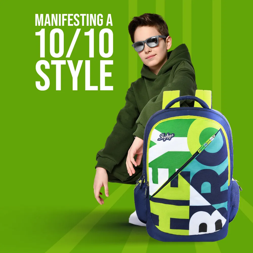 Skybags Squad 02  School Backpack Navy
