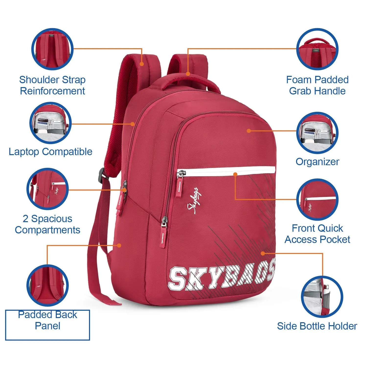 Skybags Teckie  Pro Laptop Backpack (E)