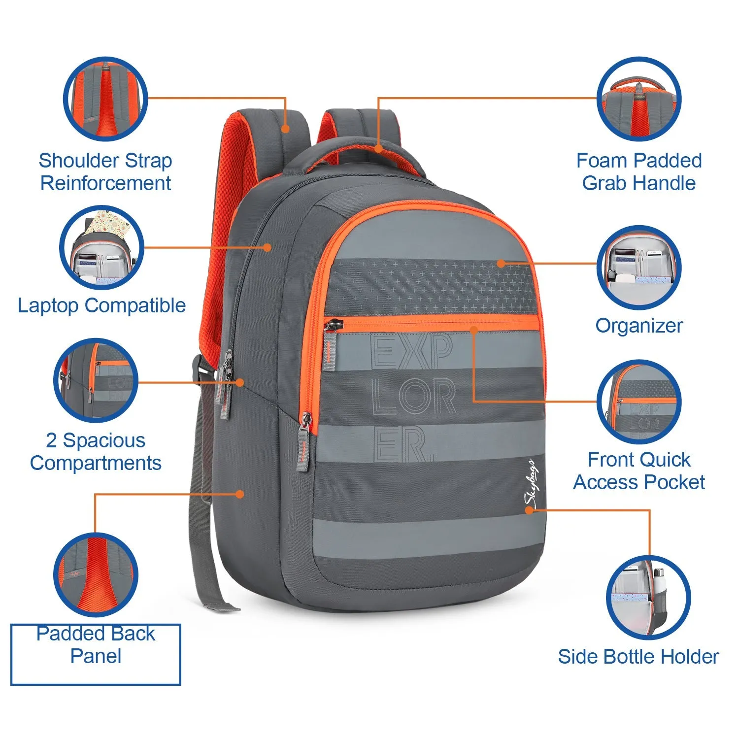 Skybags Teckie  Pro Laptop Backpack (E)