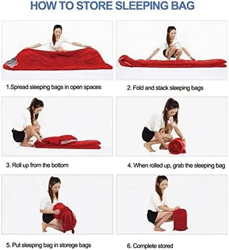 Sleeping Bag Camping Sleeping Bag Super Light Waterproof 4 Season Warm Bag Double Shoulder Bag Sleeping Bag Suitable for Outdoor Hiking，Navy950g