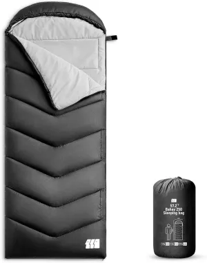 Sleeping Bags for Adults Warm Weather, Waterproof, Lightweight Backpacking Camping 3 Seasons Sleeping Bag with Compression Sack Camping Essentials Gear