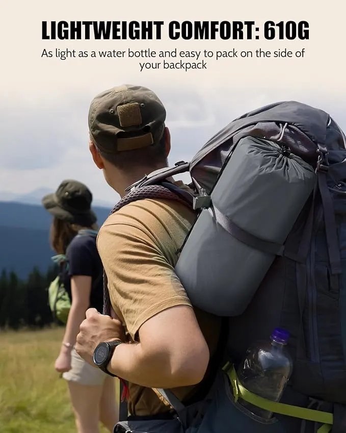 Sleeping Pad for Camping, Inflatable Camping Pad Built-in Foot Pump and Pillow, 75"×26" Single Size, Lightweight & Compact Camping Air Mattresses for Backpacking, Hiking, Traveling, Tent