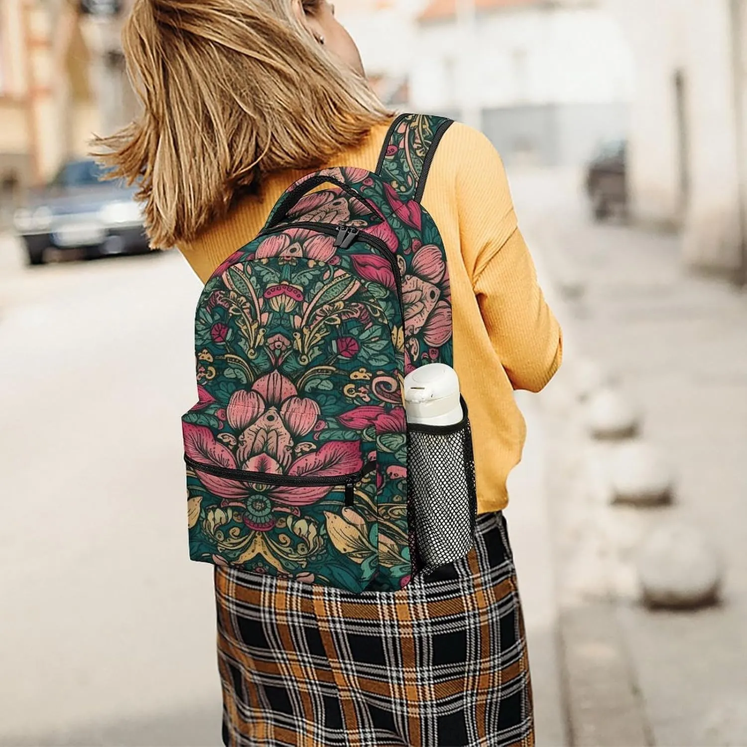Small Backpacks Personalized Beautiful Colorful Printing Travel Bag Lightweight Travel Backpack For Women Men