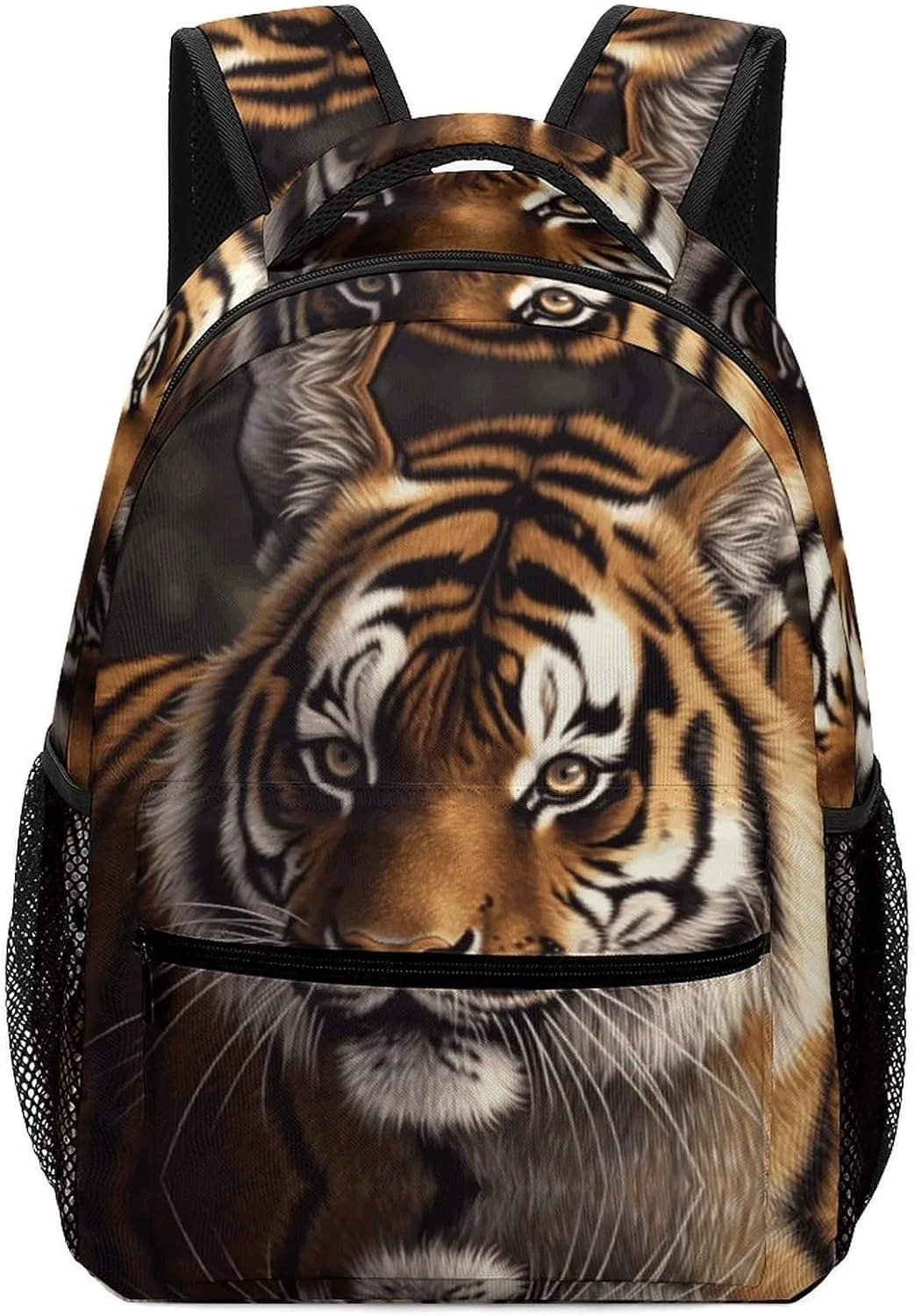 Small Backpacks Personalized Bengal Tiger Printing Travel Bag Lightweight Travel Backpack For Women Men