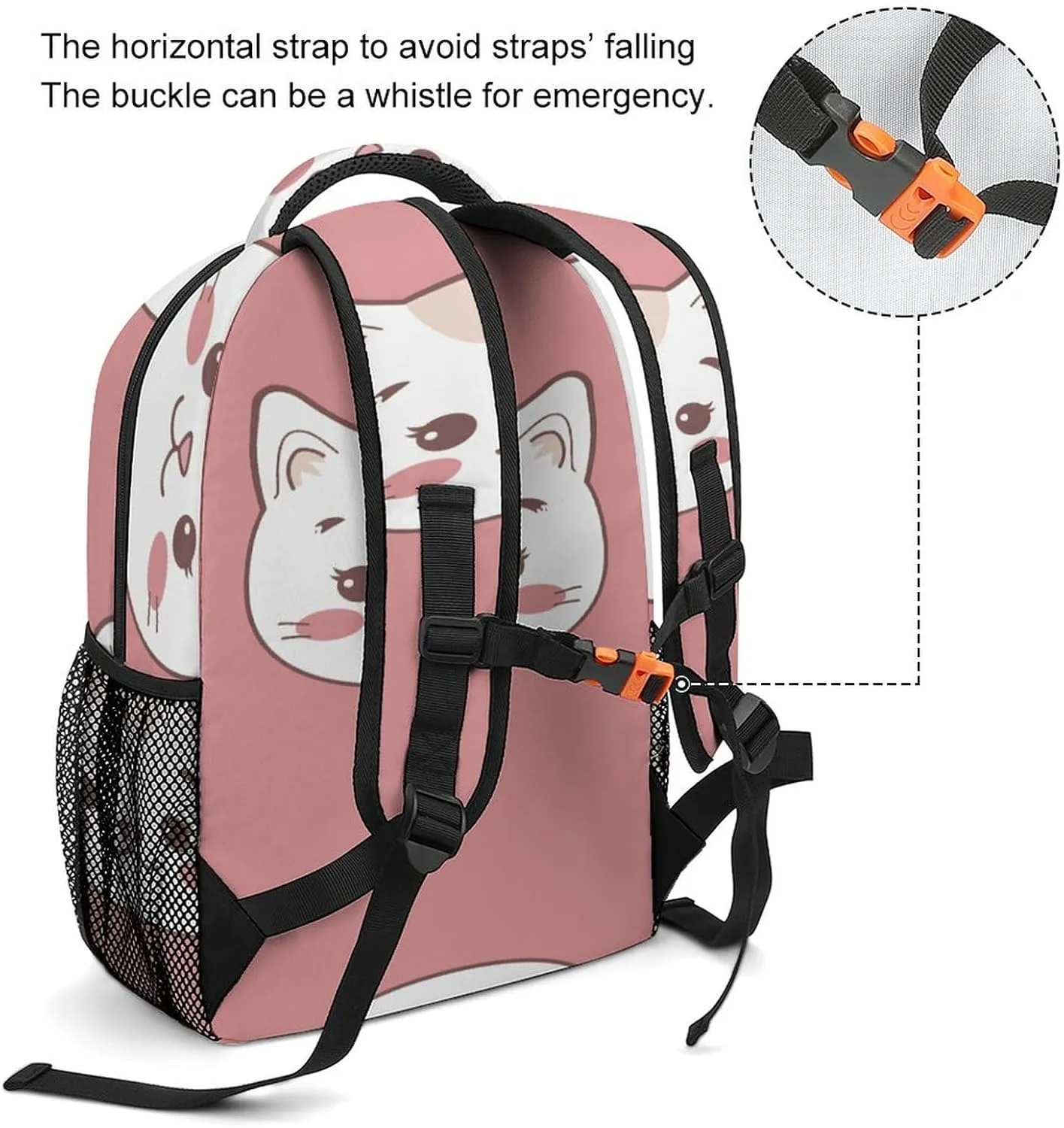 Small Backpacks Personalized Chubby Pattern Printing Travel Bag Lightweight Travel Backpack For Women Men