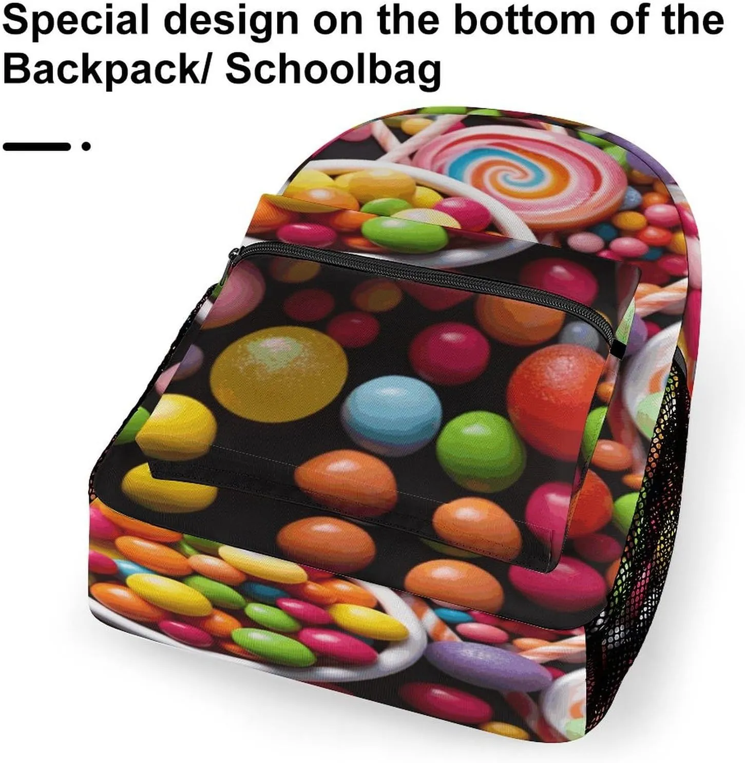 Small Backpacks Personalized Colour Candy Printing Travel Bag Lightweight Travel Backpack For Women Men