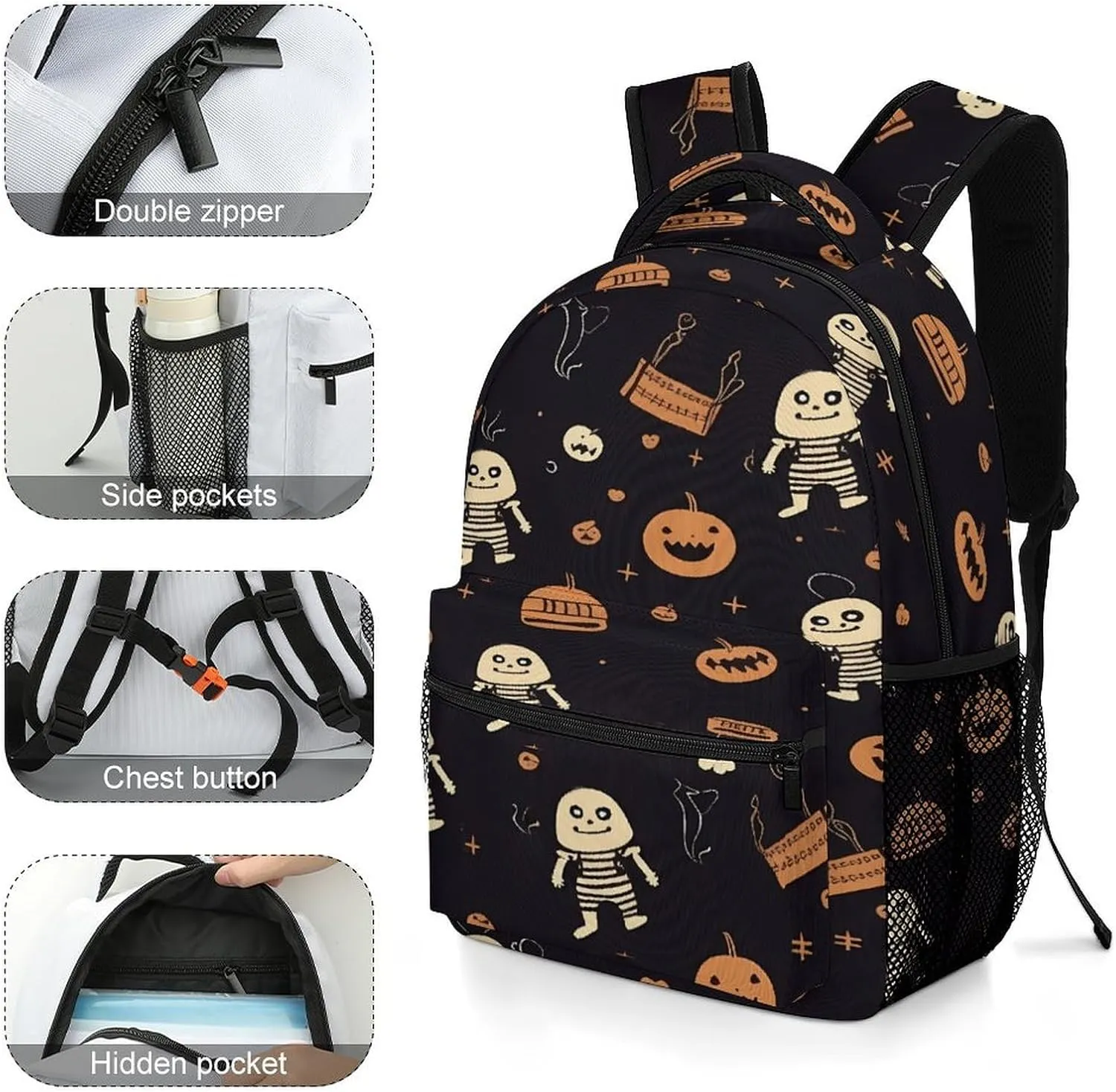 Small Backpacks Personalized Cute Pattern Printing Travel Bag Lightweight Travel Backpack For Women Men