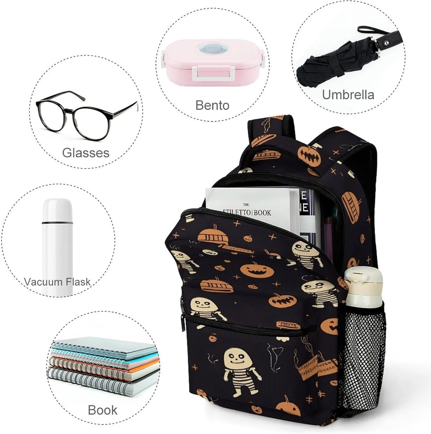 Small Backpacks Personalized Cute Pattern Printing Travel Bag Lightweight Travel Backpack For Women Men