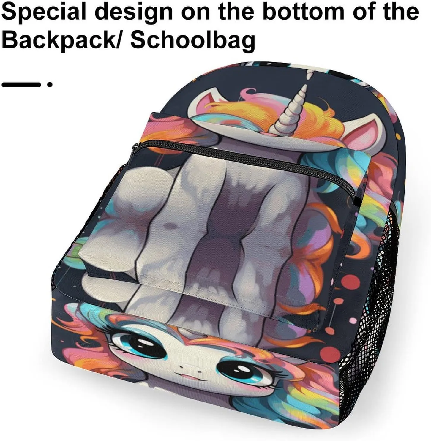 Small Backpacks Personalized Cute with Colorful Hairstyle Printing Travel Bag Lightweight Travel Backpack For Women Men