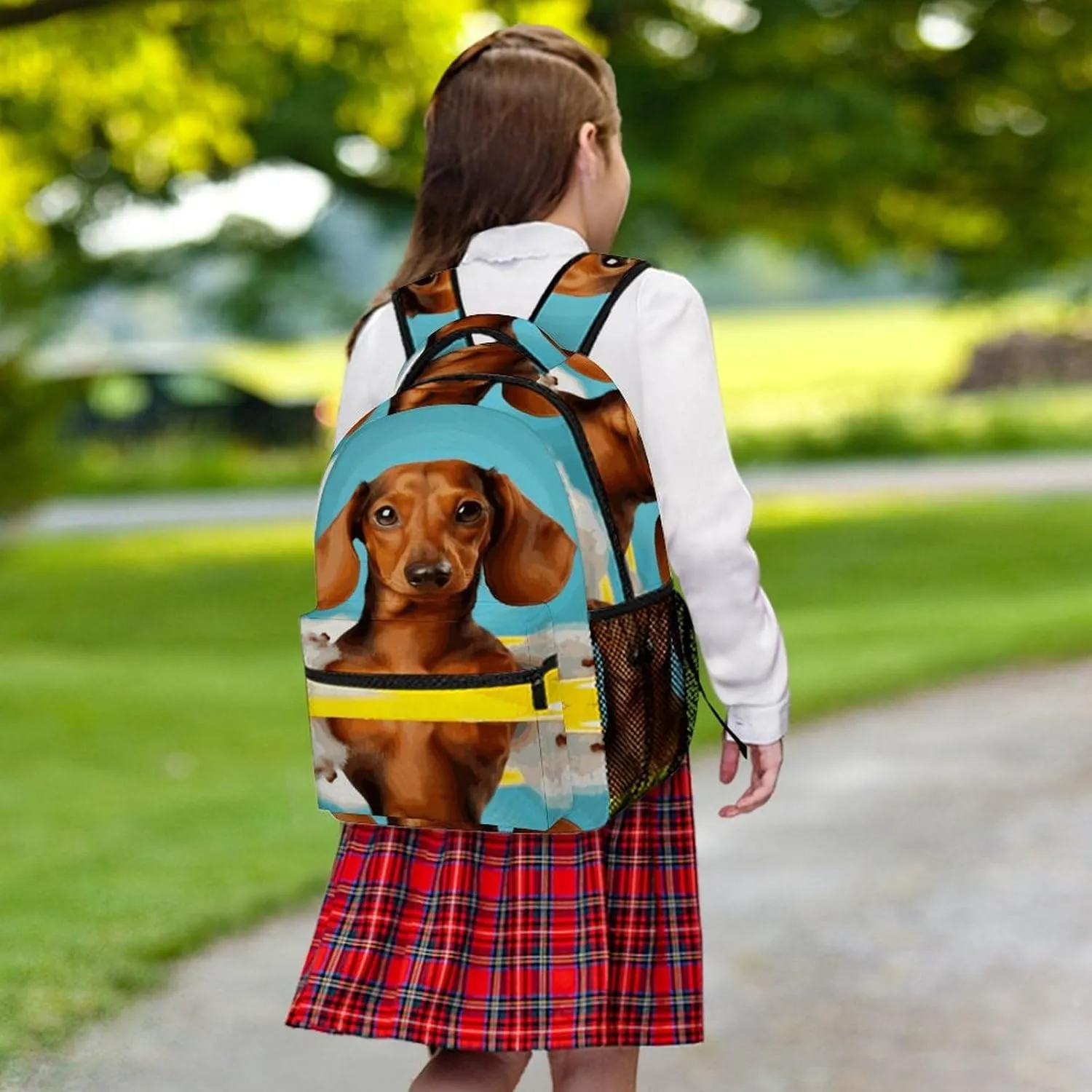 Small Backpacks Personalized Dachshund Dog Printing Travel Bag Lightweight Travel Backpack For Women Men