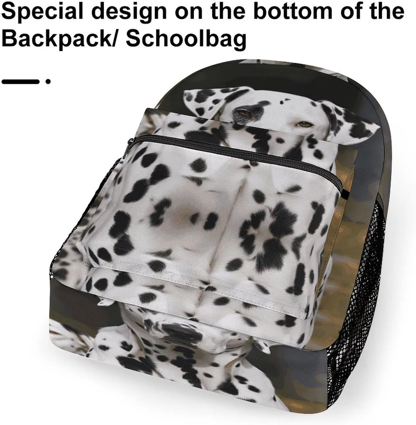 Small Backpacks Personalized Dalmatian Dog Printing Travel Bag Lightweight Travel Backpack For Women Men