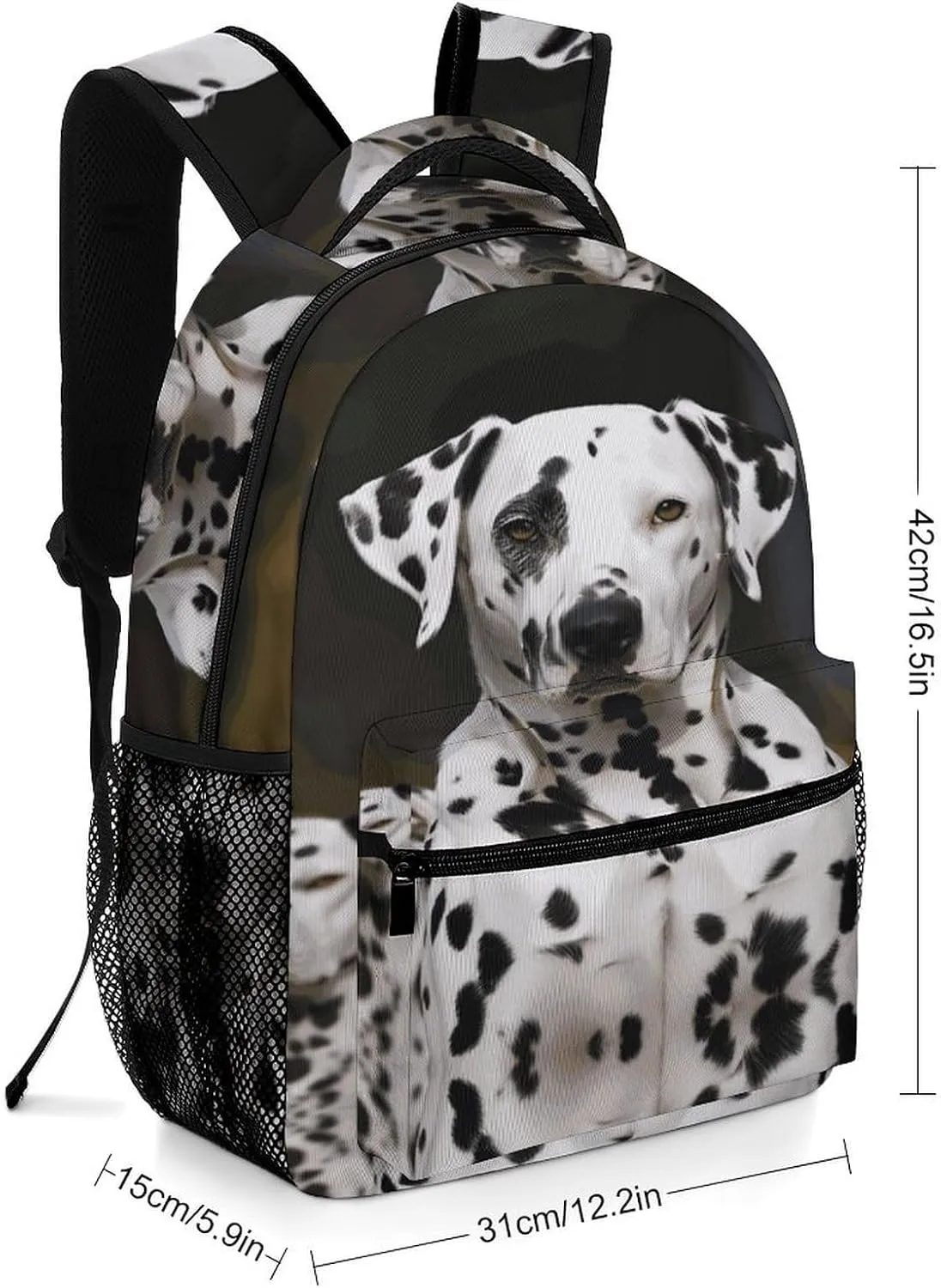 Small Backpacks Personalized Dalmatian Dog Printing Travel Bag Lightweight Travel Backpack For Women Men