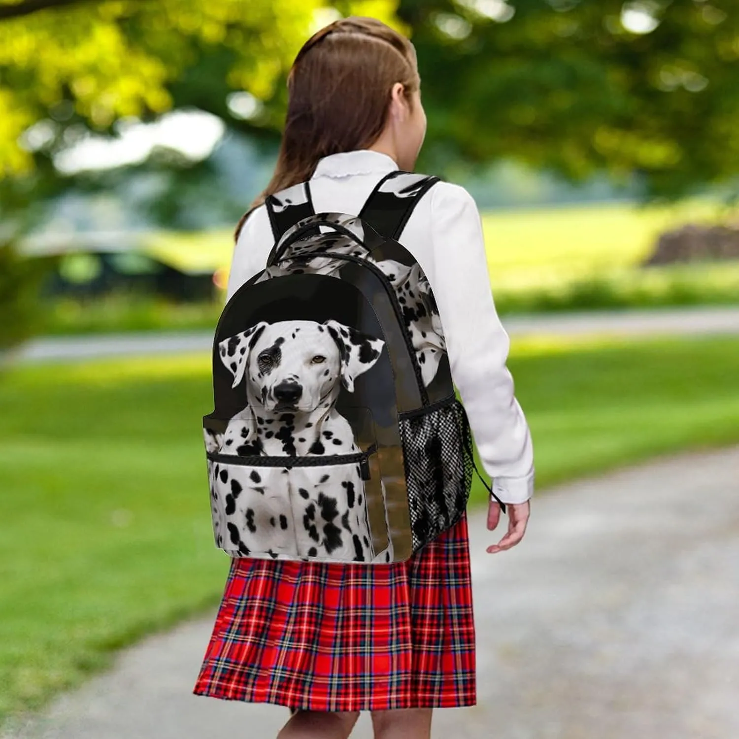 Small Backpacks Personalized Dalmatian Dog Printing Travel Bag Lightweight Travel Backpack For Women Men