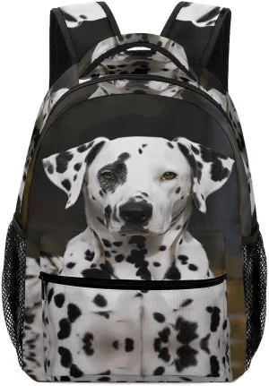 Small Backpacks Personalized Dalmatian Dog Printing Travel Bag Lightweight Travel Backpack For Women Men