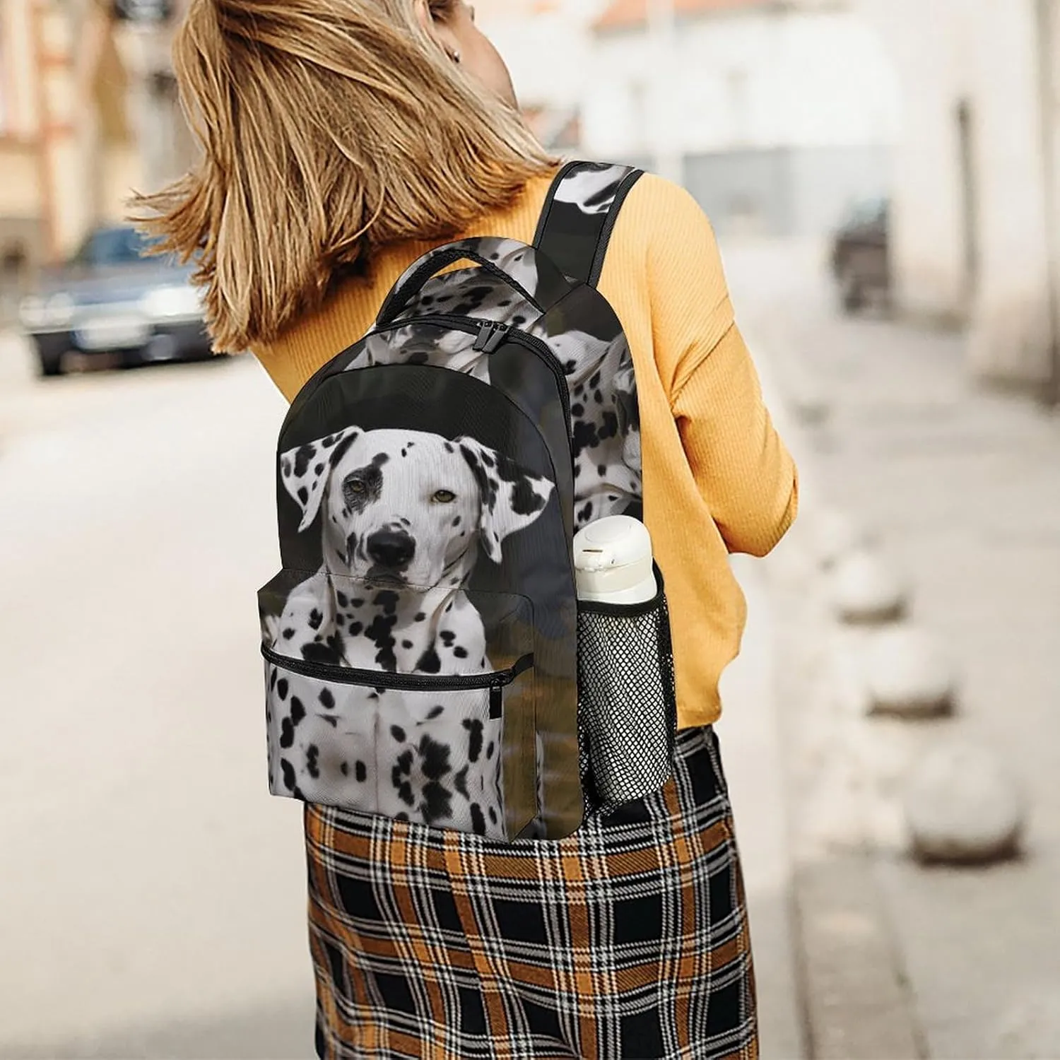 Small Backpacks Personalized Dalmatian Dog Printing Travel Bag Lightweight Travel Backpack For Women Men