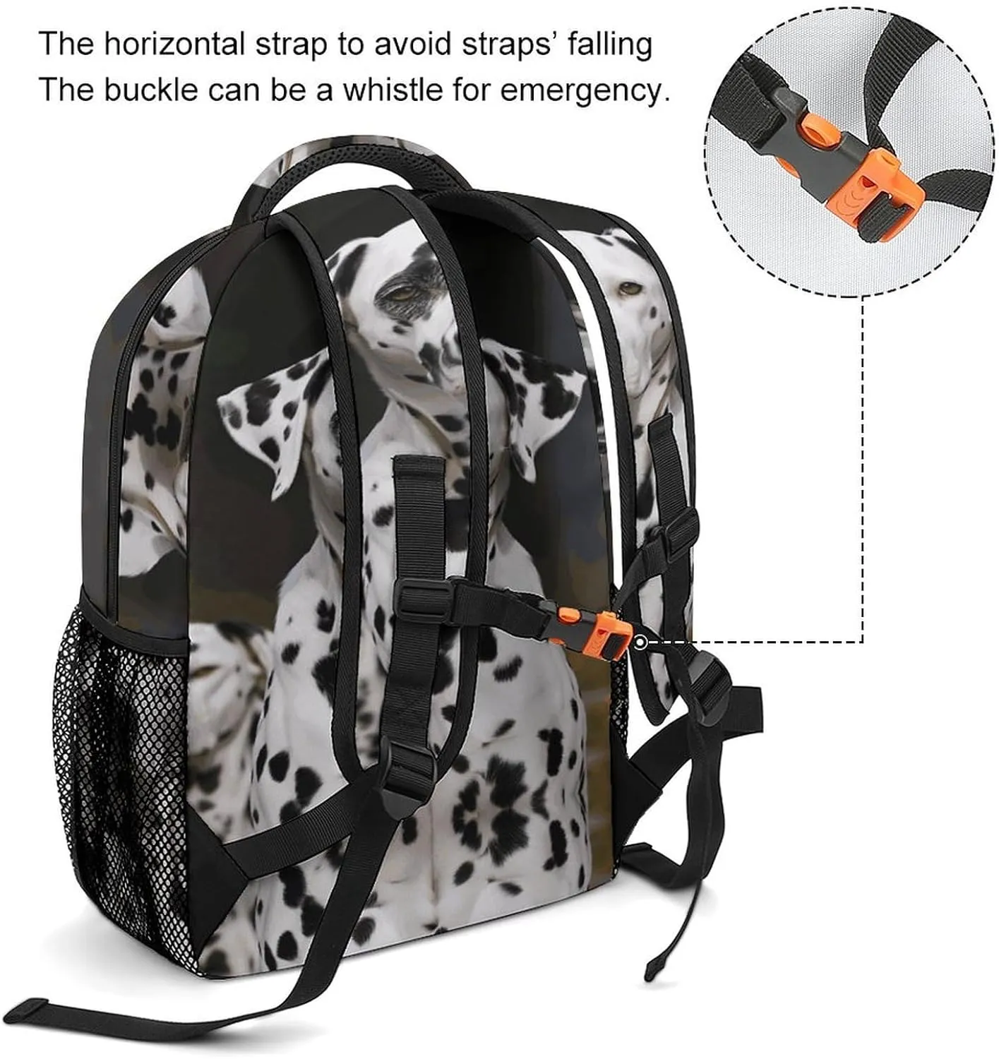 Small Backpacks Personalized Dalmatian Dog Printing Travel Bag Lightweight Travel Backpack For Women Men