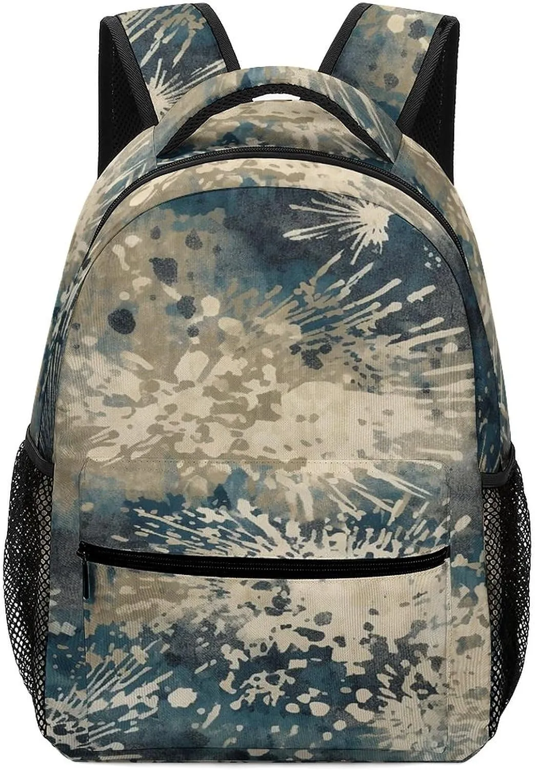 Small Backpacks Personalized Dark Blue Pattern Printing Travel Bag Lightweight Travel Backpack For Women Men