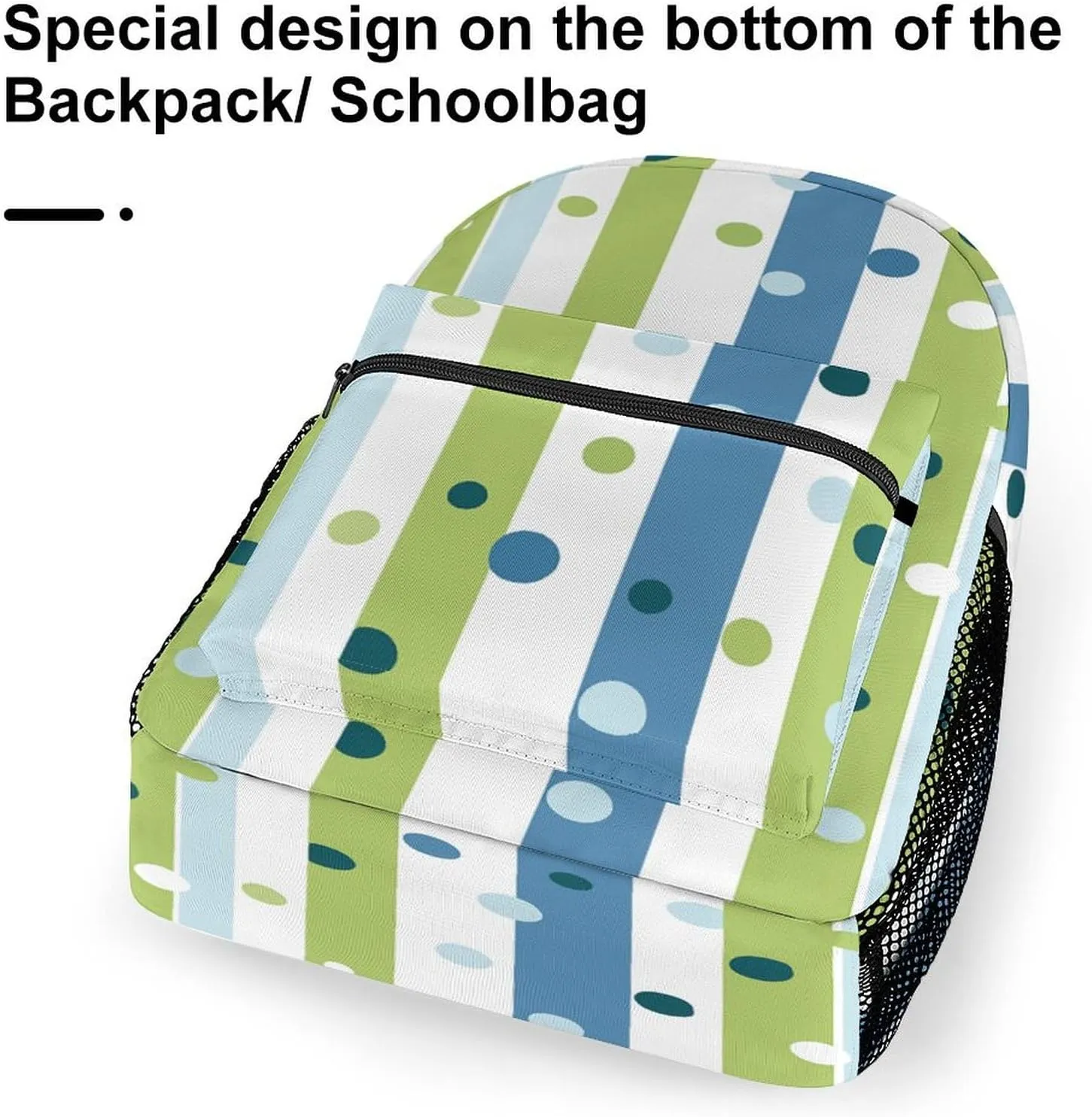 Small Backpacks Personalized Dots And Stripes Printing Travel Bag Lightweight Travel Backpack For Women Men